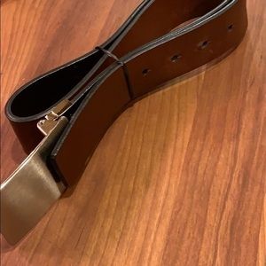 Belt Unisex Heavy Leather Silver Buckle Be…